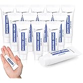 100 Pack Travel Size Shaving Cream Bulk,10ml/0.35fl oz Individually Wrapped Mini Disposable Shaving Cream in Bulk 1.2x2.8 inch Travel Size Toiletries Amenities for Guests,Homeless,Charity
