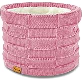 Vogium Kids Double-layer Knit Neck Warmer Gaiter | Thermal Fleece Face Cover for 6-14 Year Olds Boys Girls | Ski, Play