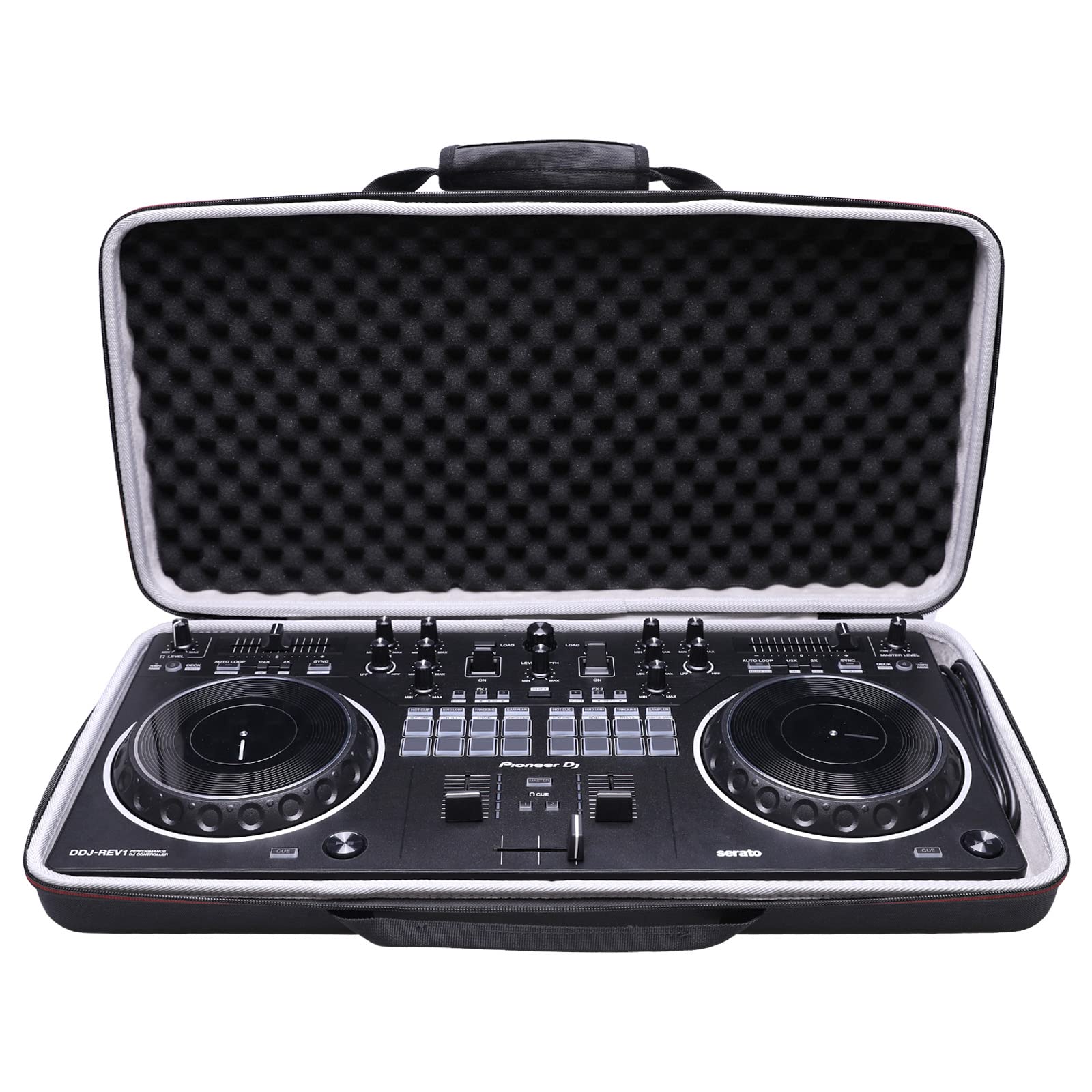 Photo 1 of LTGEM EVA Hard Case for Pioneer DJ DJ Controller (DDJ-REV1) - Travel Protective Carrying Storage Bag, only one case is Sold (21×11×4 inch)