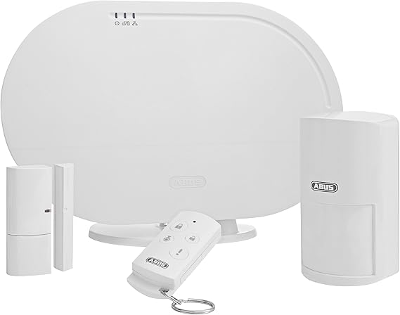 ABUS Smartvest Funk Alarmanlage App FUAA35001A  Basis Set   Zentrale App ffnungs  und Bewegungsmelder Fernbedienung und Zubehr   77442