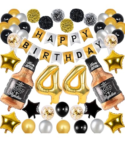 thumbnail image 2 of Black 49th Birthday Balloons - 16 Pack 12 Inch Latex Balloons With Gold Printing 2 of 14