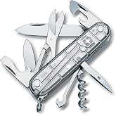 Victorinox Climber Swiss Army Knife, 14-Function Pocket Knife, Silver | Swiss-made pocket knife, durable construction, multif
