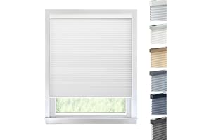 CHICOLOGY Cordless Cellular Shades Privacy Single Cell Window Blind, 58"W X 48"H, Morning Mist