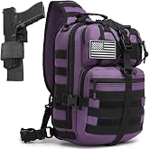ATBP Tactical Crossbody Backpack Large Sling Pack With Holster Shoulder Bag For Men Outdoors Hiking Camping Gym