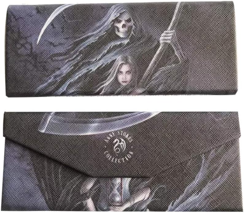 Worldof3D Summon The Reaper - Collapsible Gothic Fantasy Glasses Case by Anne Stokes, Multicoloured