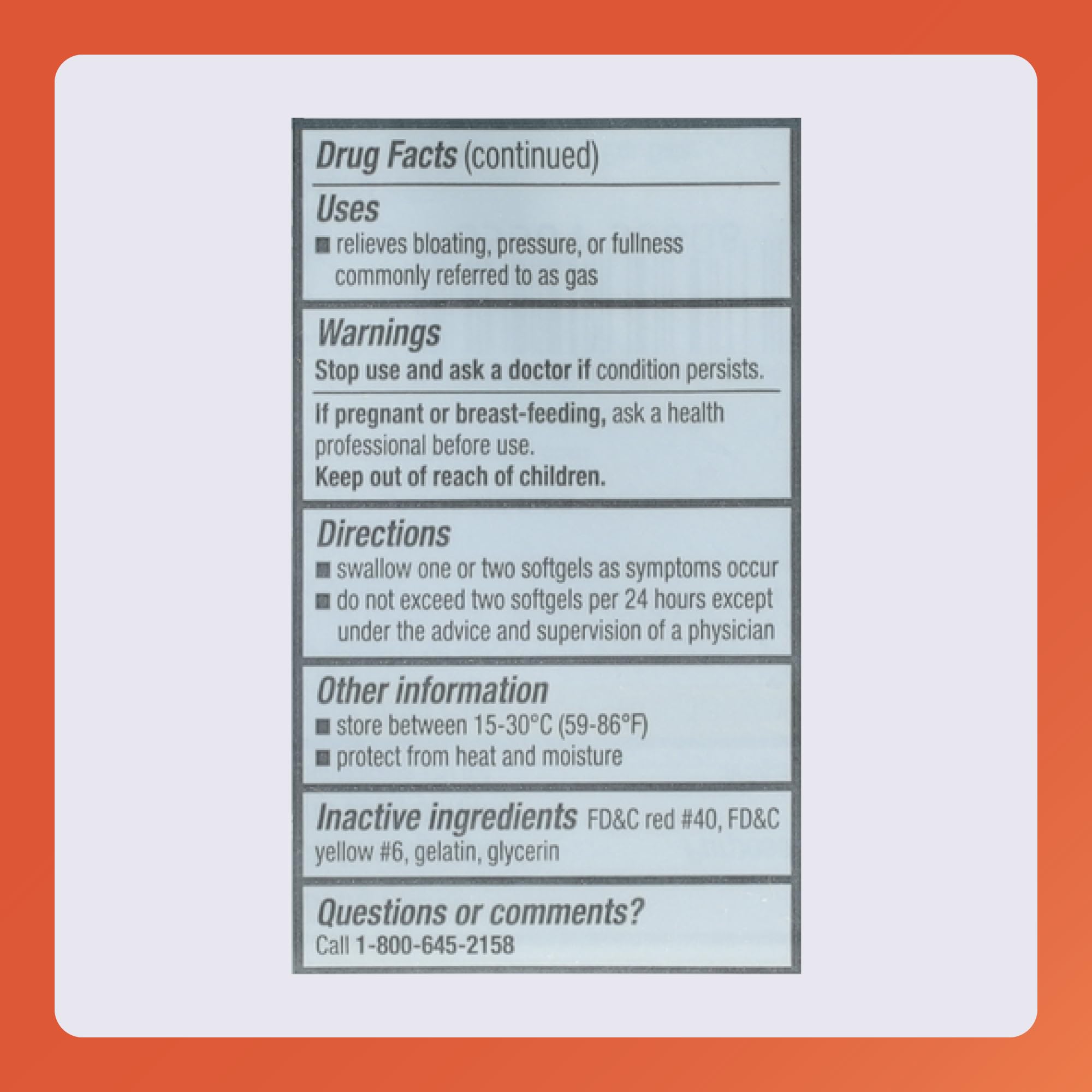Rugby Ultra Strength Simethicone Gas Relief 180 mg - Maximum Gas Relief for Adults - May Help with Symptoms of Flatulence, Bloating, Gas Fullness - 60 Softgels (2 Pack)