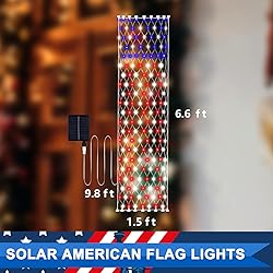 Leisure world 160 LED Solar American Flag Lights