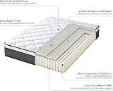 Zinus 3ft Single Memory Foam & Pocket Spring Hybrid Mattress 90 x 190 cm view 6
