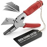 Multi-Cut Utility Cutter, Quick Change Sharp Tool for Cable, Hose and DIY | Quick-change razor blade cuts hose, tile, rubber and cable. Ergonomic grip for pro and DIY jobs.