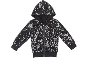 Cilucu Kids Jackets Girls Boys Sequin Zipper Coat Jacket for Toddler Birthday Christmas Clothes