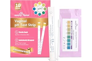 Easy@Home Vaginal pH Test -10 Strips | BV Test Kit at Home for Women | Yeast Infection Test + pH Balance for Women