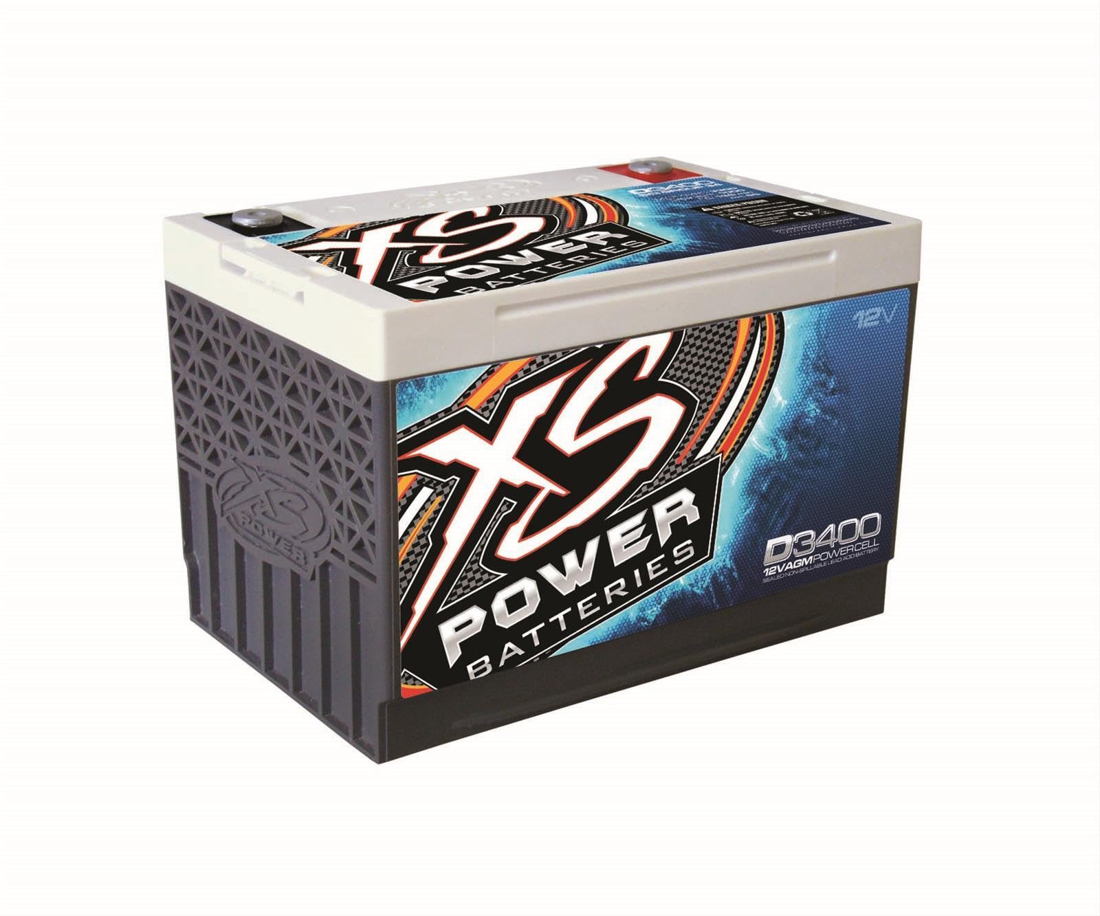 Photo 1 of XS Power D3400 XS Series 12V 3,300 Amp AGM High Output Battery with M6 Terminal Bolt