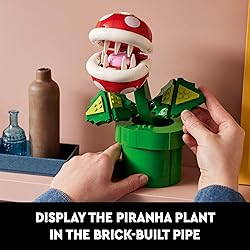 LEGO Super Mario Piranha Plant, Build and Display