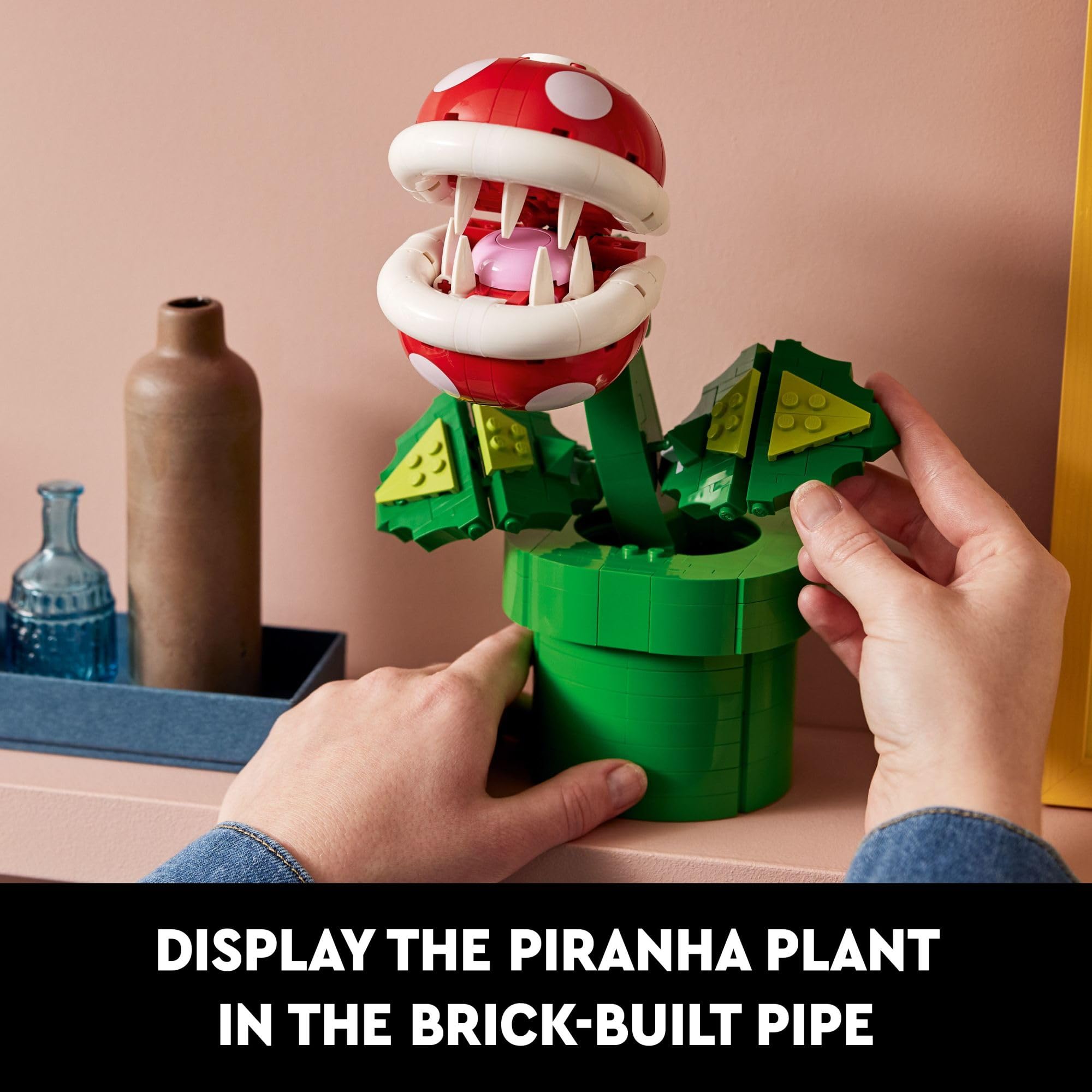 LEGO Super Mario Piranha Plant Building Sets for Adults - Mario Collectible for Men & Women, Ages 18+ Years - Gift for Christmas - Bedroom, Home Office, or Book Shelf Decor - 71426