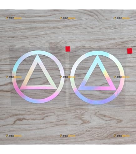 Alcoholics Anonymous Symbol In Slogans (A.A.) T-Shirt" Sticker By - Foto 11