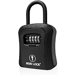 Iron Lock® Portable Key Lock Box and Wall Mounted
