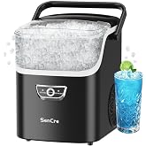 Nugget Ice Maker Soft Chewable Ice Countertop 40Lbs/Day Ready in 5 Mins Auto-Cleaning Portable Ice Machine for Home &amp; Large Families