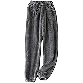 Fiona Jolin Women's Plush Fluffy Pajama Pants Winter Warm Fuzzy Fleece Lounge Bottoms Sleepwear with Pockets