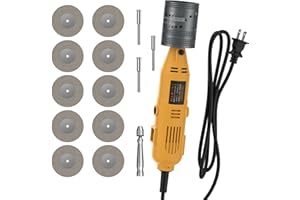 Luocute Tungsten Electrode Sharpener, 6 Sizes 8 Angles Electric Grinder for TIG Welding with 10 Wheels 3 Mandrels, Handheld P