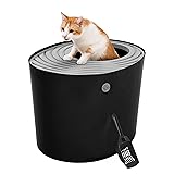 IRIS USA Cat Litter Box, Large Top Entry with