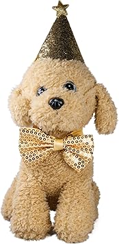 Amazon ペット用 帽子 蝶ネクタイ 首輪 犬 猫 誕生日帽子 バースデー コスプレ 写真撮影 クリスマス Cloth 010jp 3 金色の星 Artinova コスチューム 通販