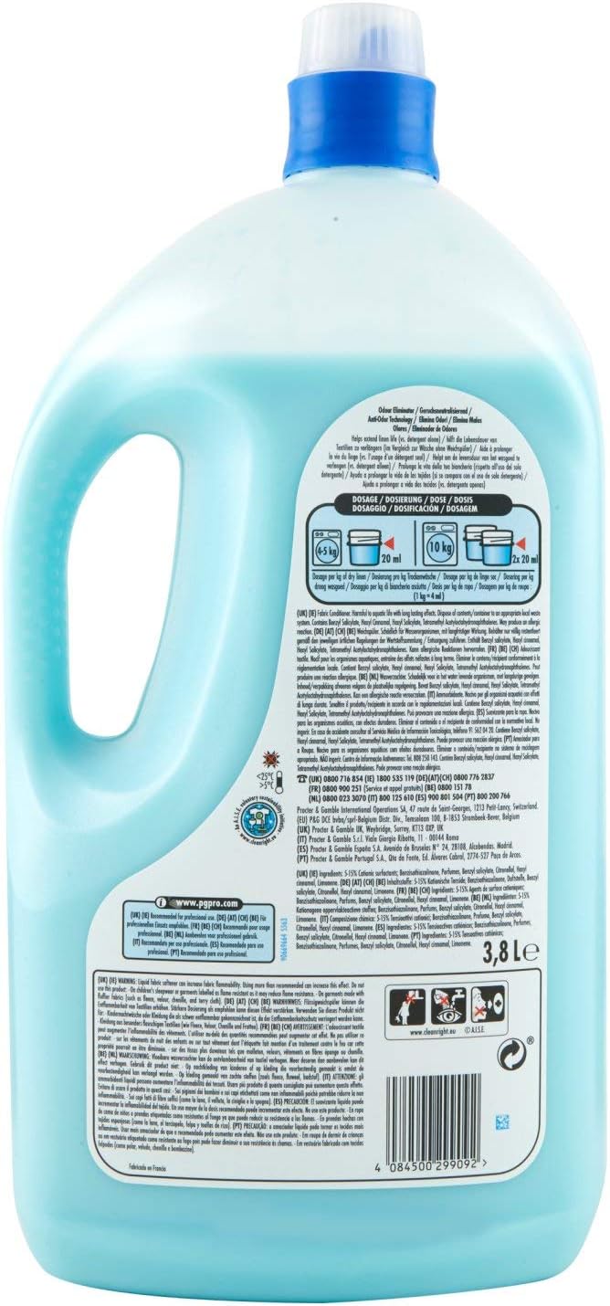 Lenor Professional Fabric Softener, Odor Eliminator, 3.8L BigaMart