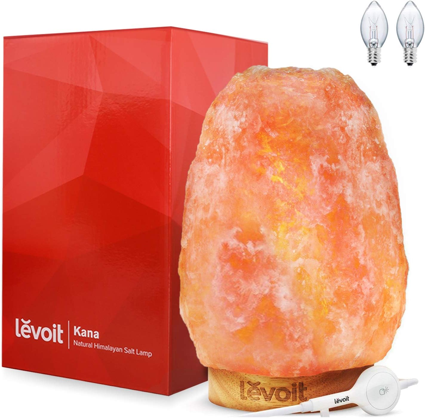 Levoit Premium Himalayan Salt Lamp, 100 Pure Himalayan Rock Pink Salt