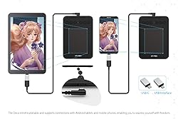 Drawing Tablet XPPen Deco mini4 Graphic Tablet Pen