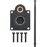 RC Electric Roto Starter E-Start Backplate Power Back Cover 11011 &amp; Drill Start Wand Power Starter Shaft Rod Pin End 11003 for 1/10 HSP HPI Vertex VX 16/18/21, CXP SH 18/21 Engines (Hole Centers 27mm)