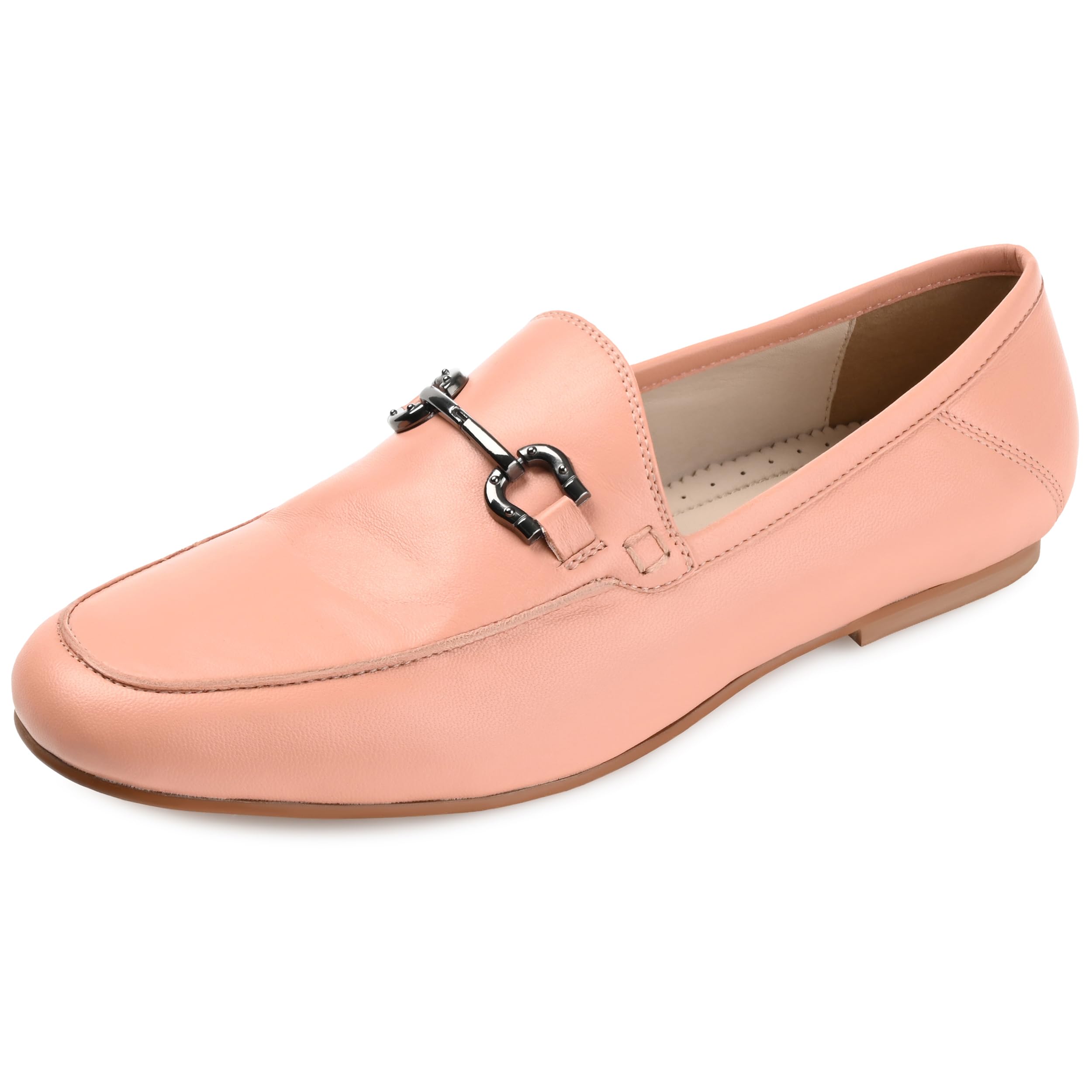 Photo 1 of Journee Signature Womens Genuine Leather Giia Loafer Round Toe Slip on Flats
9.5