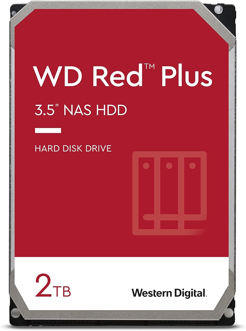 WD Red 2TB 3.5" NAS Internal Hard Drive 5400 RPM WD20EFRX