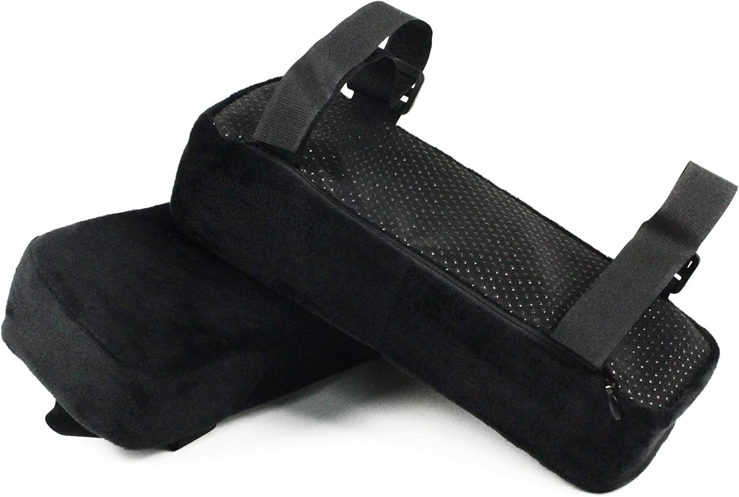 GEMSONO - 2 Ergonomic Memory Foam Chair Armrest Pads | Elbows, Forearms Pressure Relief & Proper Posture, Easy Use, Lightweight & Portable | Antislip, Removable & Adjustable | Pair of 2 : Office Products