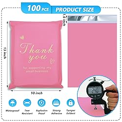 Jowlroel Thank You Poly Mailer 10x13 Inch 100