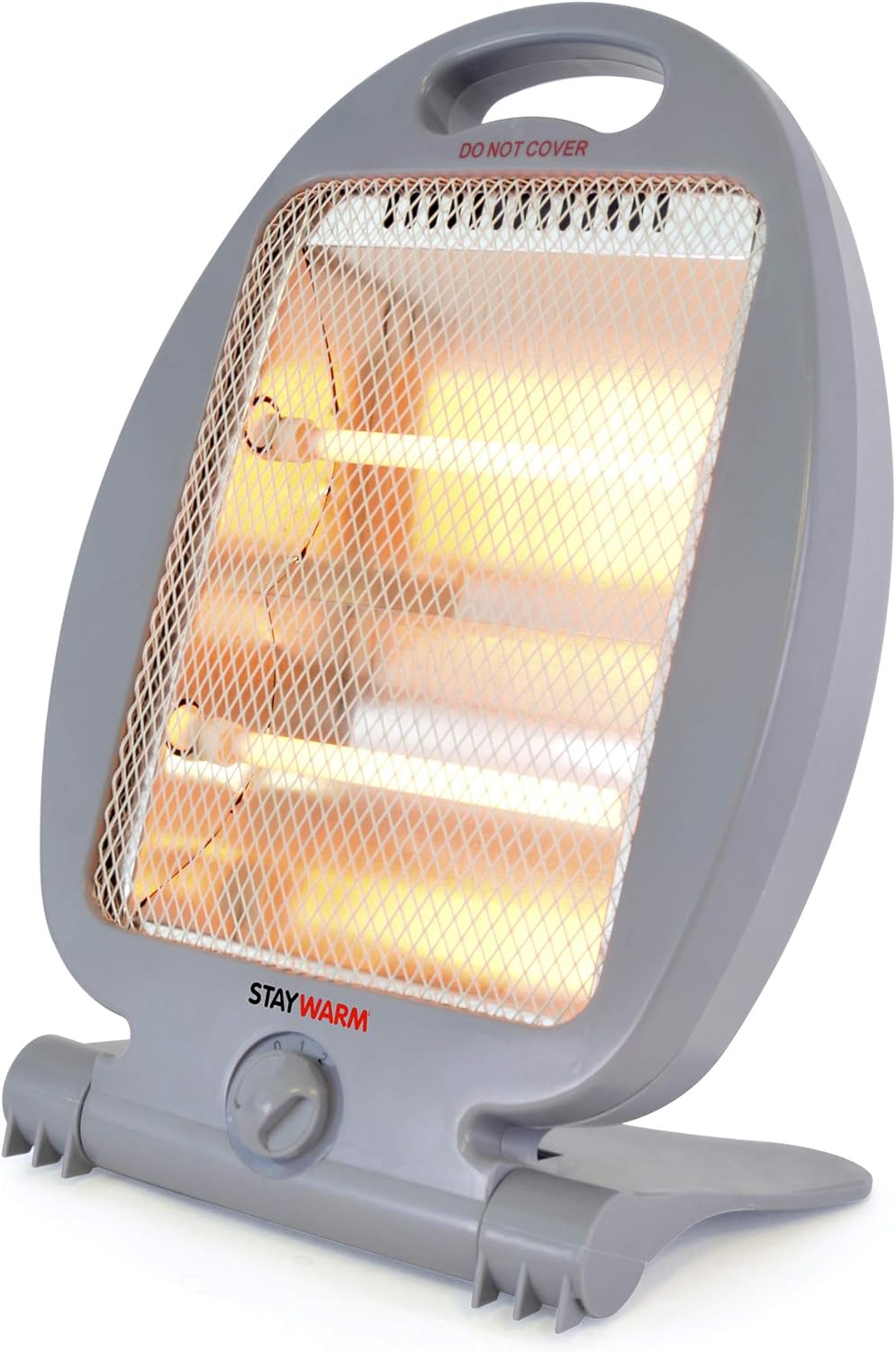 STAYWARM 800w 2 Bar Quartz Heater with 2 Heat Settings / Safety Tip-over Switch / Wide Angle Heat Reflector / Carry Handle - Image 3