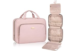 BALULHG Toiletry Bag with Hanging Hook, Portable Makeup Cosmetic Bags, Space-efficient, Collapsible Moving, making it more suitable for Travel