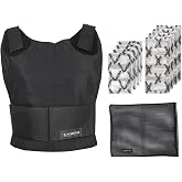 Glacier Tek Concealable Cooling Vest, 59 Degrees for 2.5 Hours 8 Cool Packs, Recharge in 30 Minutes