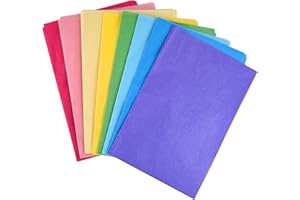 TUPARKA 60 Sheets Pastel Colored Tissue Paper for Gift Wrapping Bags 8 Assorted Colors Tissue Paper Bulk Set for Art Craft Bi