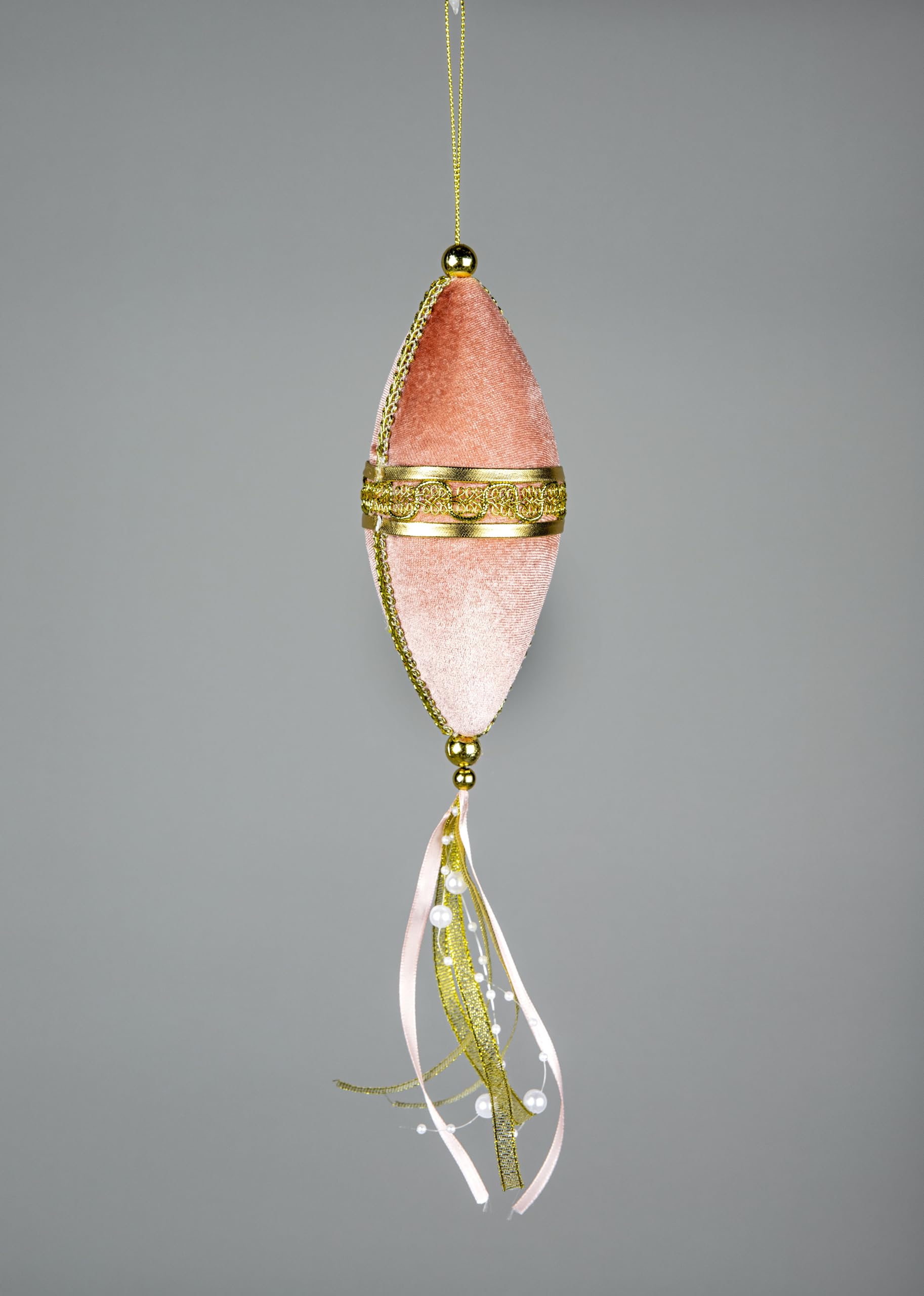 Light Pink Nut Bauble Decorations 7x30cm - Christmas Tree Hanging Decorations Festive Decorative Ornaments Fairy Tale Themed Xmas Tree Pendant