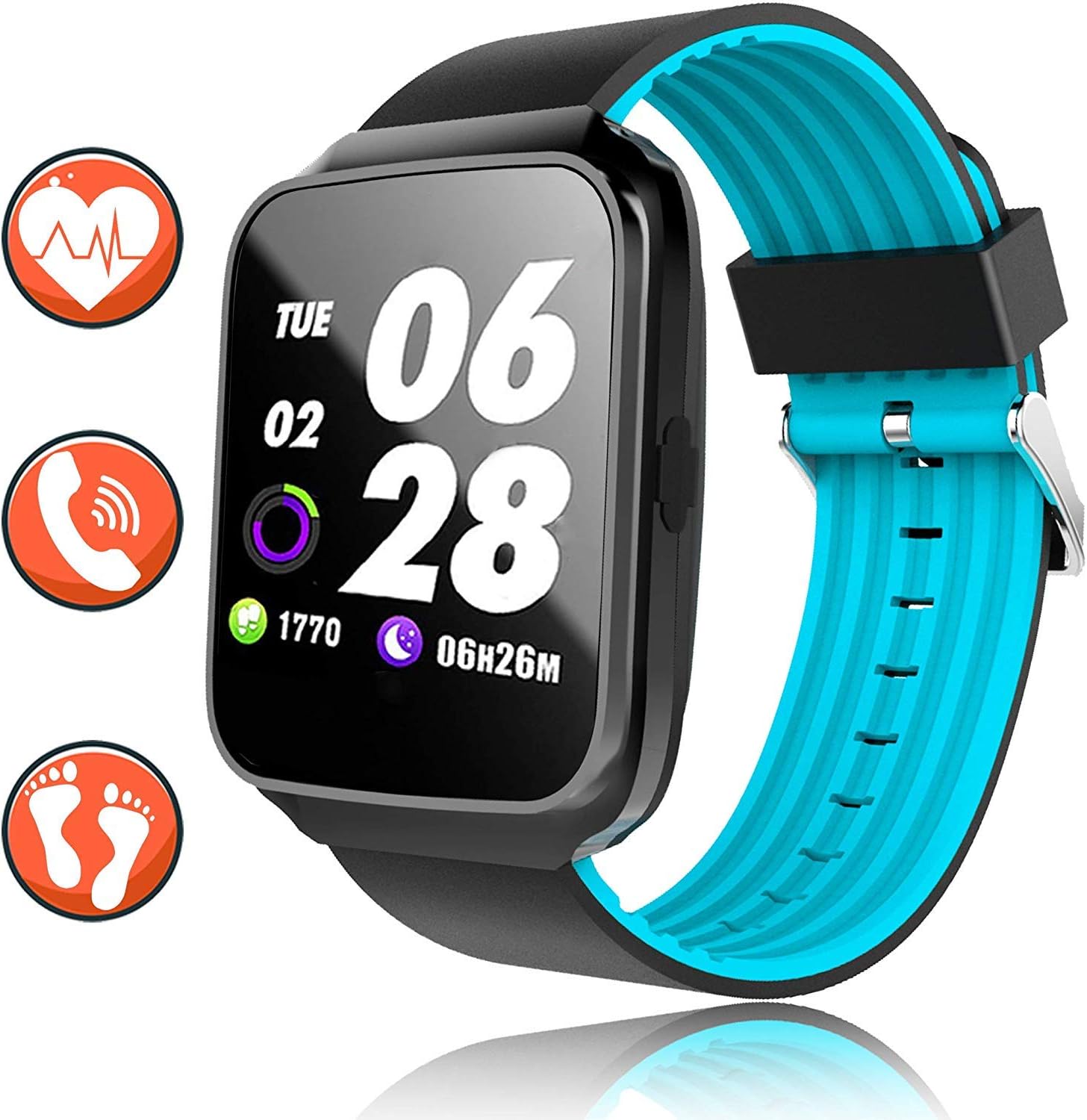 heart rate steps bt dial smartwatch