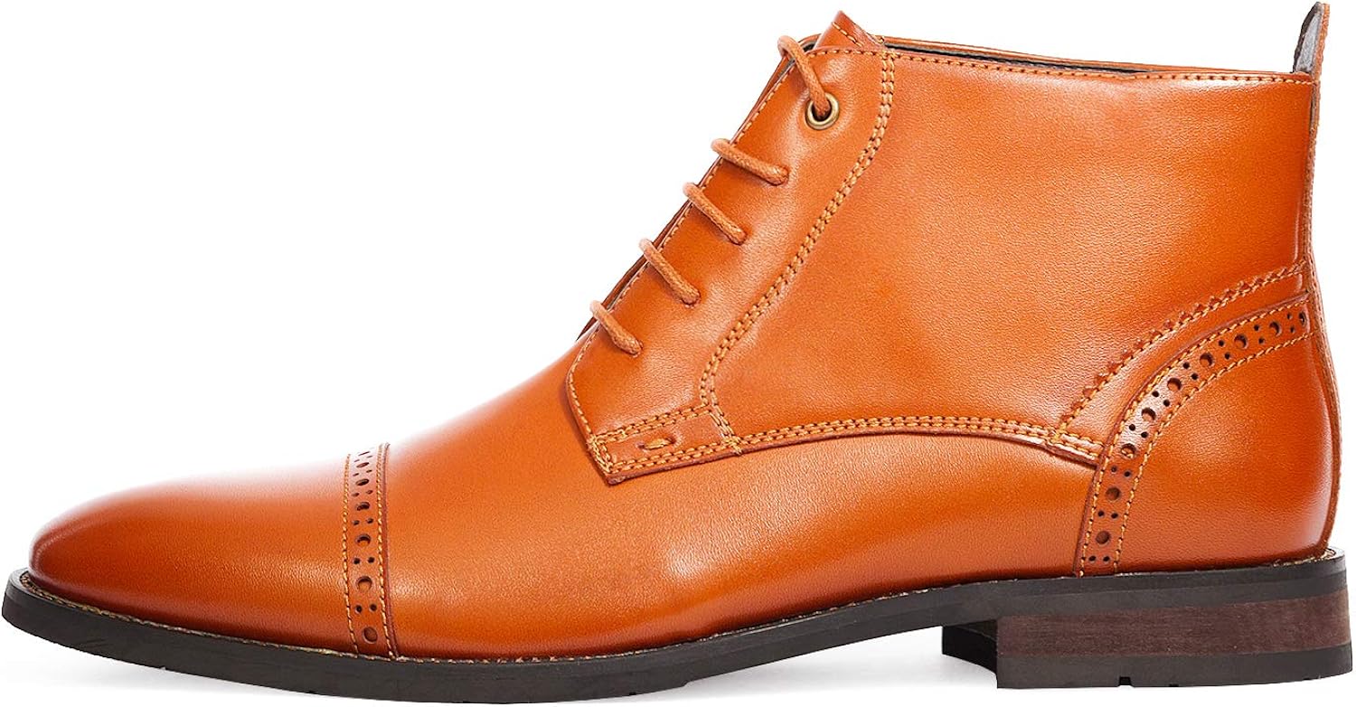  | Bruno Marc Men's Dress Ankle Boots Cap Toe Oxford Boot | Oxford & Derby