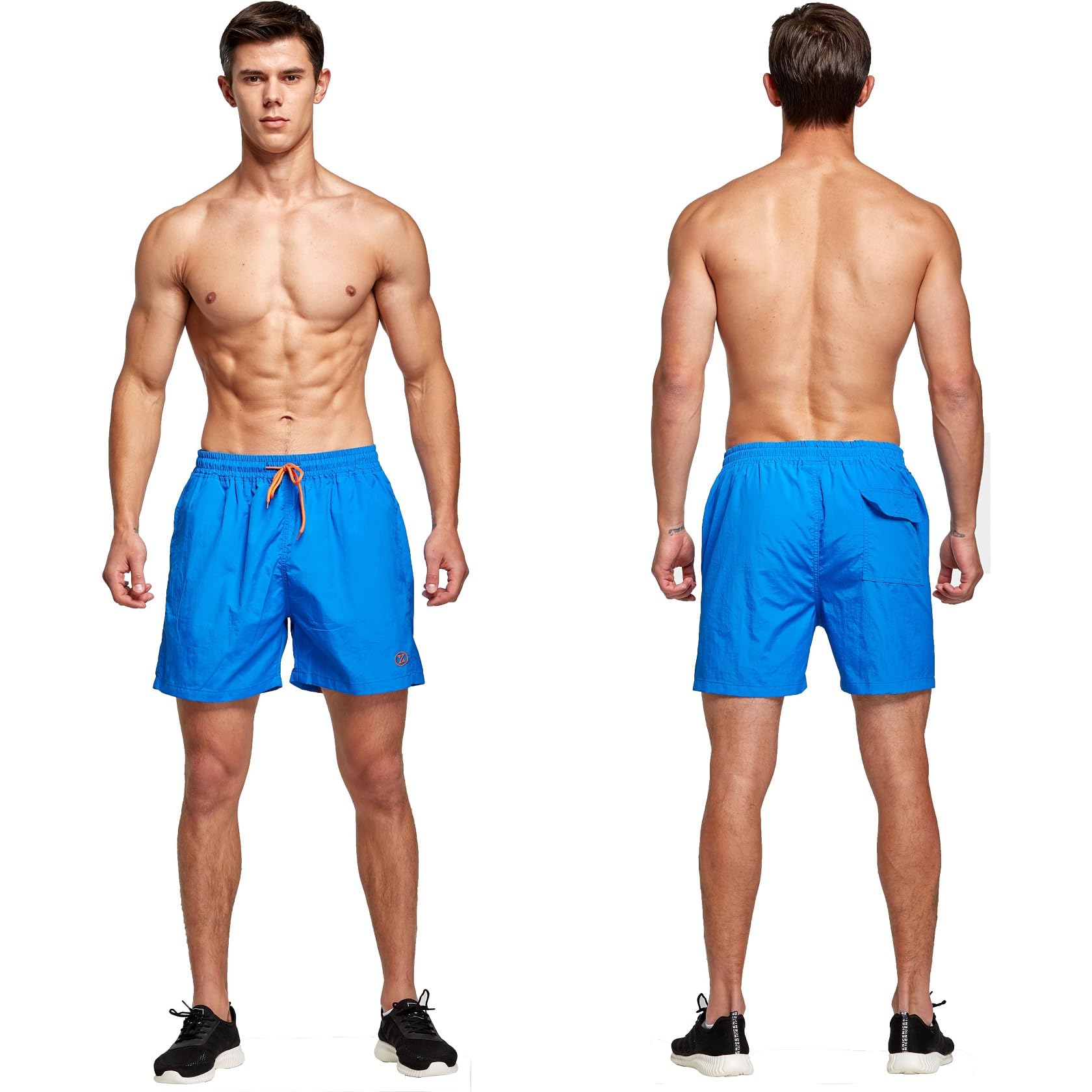 ZOXOZ Badeshorts Herren Schnelltrocknend Männer Schwimmhose Boardshorts Strandshorts Beachshorts mit Mesh-Futter Verstellbarem Tunnelzug Navyblau 3XL 4