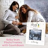 Lotvic Baby Scan Photo Frame Ultrasound Countdown 8-40 Weeks view 2