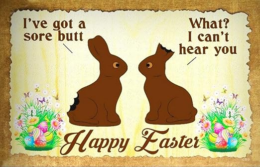 Amazon Com Happy Easter Wall Decor Distressed Rustic Hard Wood