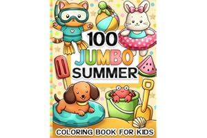 Summer Coloring Book for Kids: Fun Travel and Road Trip Activity for Girls and Boys Ages 4-8 and Toddlers 1-3, 2-4
