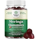 Extra Strength Moringa Gummies for Women - Natural Antioxidant Green Superfood Gummy Vitamins for Women with 10:1 Moringa Extract - Vegan Non-GMO & No Artificial Flavors or Colors (1 Month Supply)