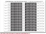 Cherry Printers Confidential Visitor Sign In Book Car Reg A4 50 Sets 20 Pack view 4