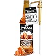 Syruvia Salted Caramel Syrup – Salted Caramel Coffee Syrup Flavor, 25.4 fl oz, Kosher, Gluten Free, Perfect for Coffee, Drinks, Soda, Desserts, and More, With Syrup Pump