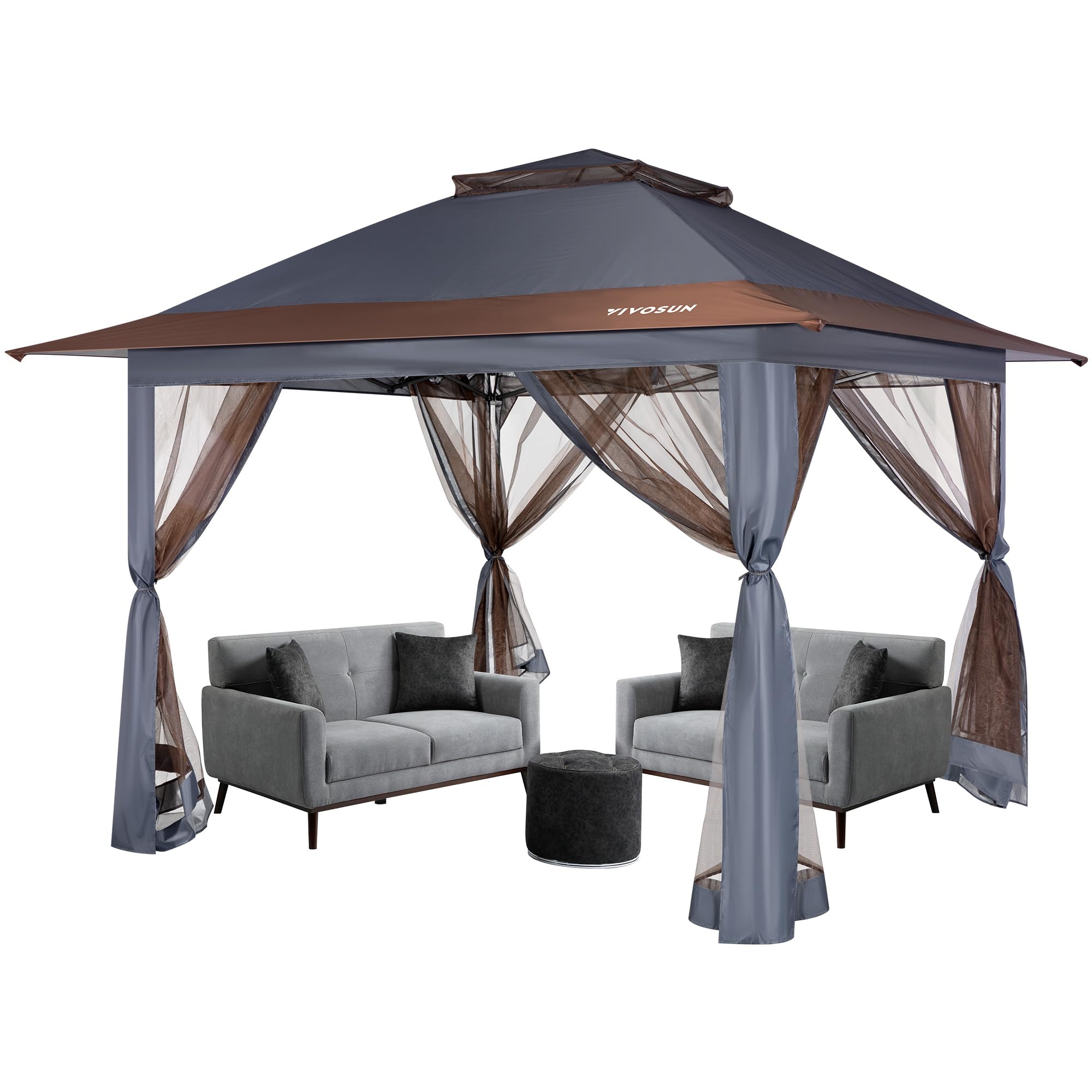 Vivosun 13 x 13 pop up canopy tent quick setup canopy shelter with