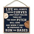 Wooden Wall Sign – 'Life Isn’t About Waiting For The Storm To Pass...' Inspirational Home Decor