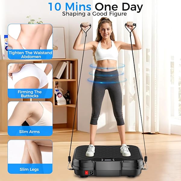 VIBRATION PLATE EXERCISE MACHINE,VIBRATION PLATE FOR LYMPHATIC DRAINAGE POWER VIBRATION PLATE MACHINE SUPPORT 450 LBS 250 ADJUSTABLE SPEEDS,VIBRATING PLATE SHAKE PLATE WEIGHT LOSS